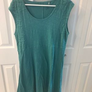 Toad & Co green cotton dress.
